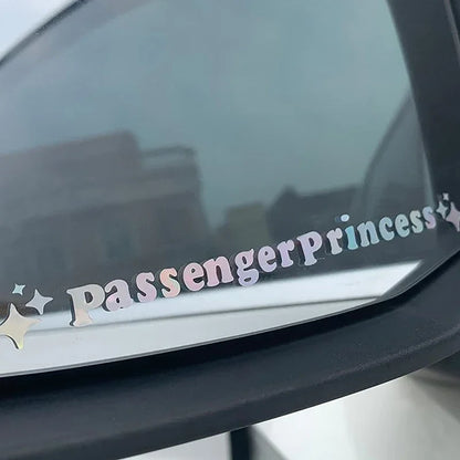 auto stickers - Passenger Princess sticker voor persoonlijke flair