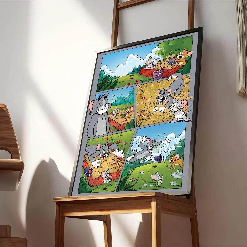 Abstracte poster in pasteltinten