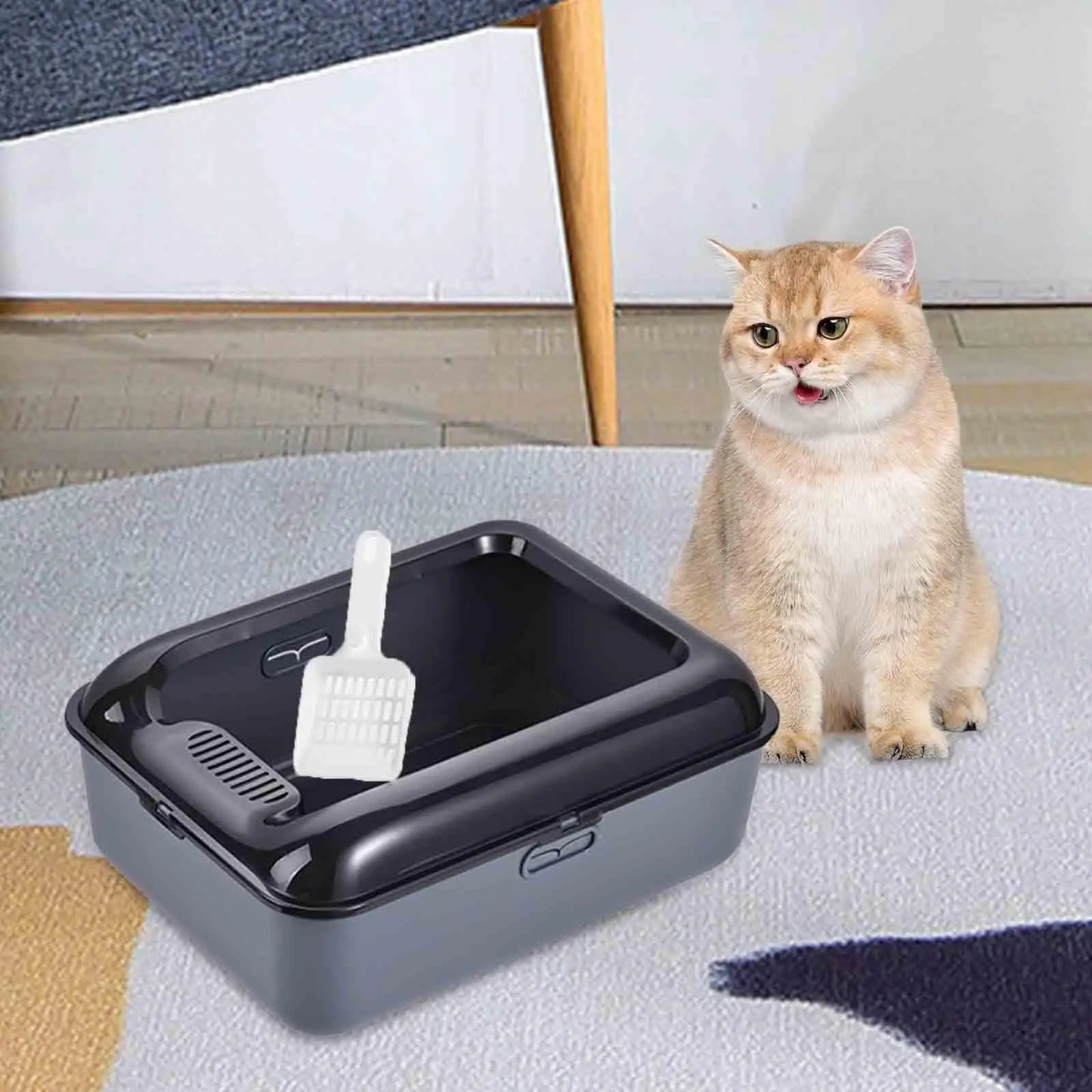 Kattenbak XXL met afsluitbare opening – Veilig en schoon