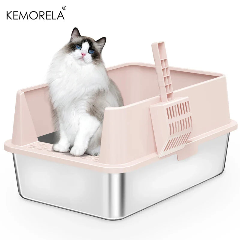 Mooie kattenbak met marmerlook – Luxe voor je huisdier
