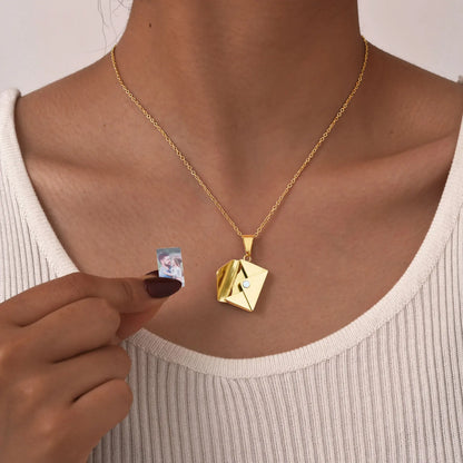 Ketting met naam en hart symbool