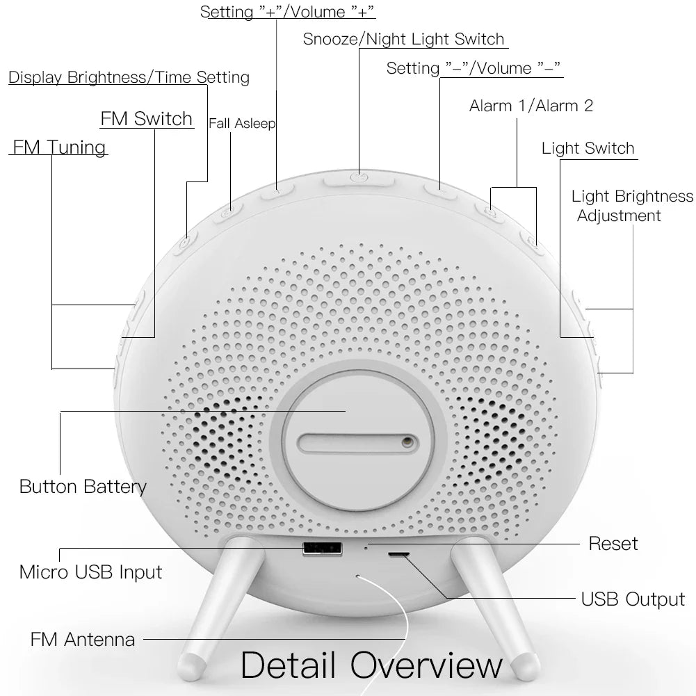 Wake up light met bluetooth speaker – Ontwaken met je playlist