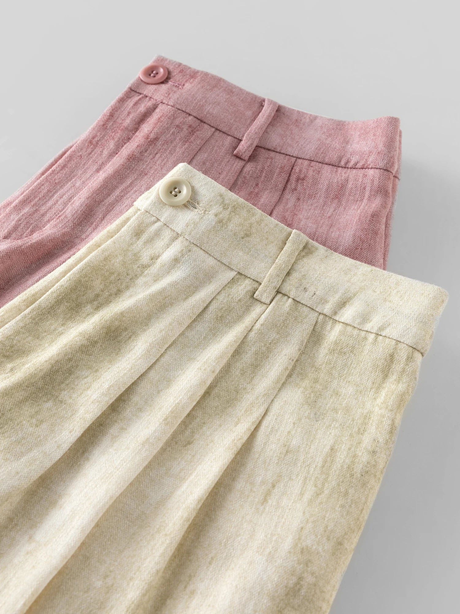 H&M linnen broek dames met bandplooien – Voor een nette look