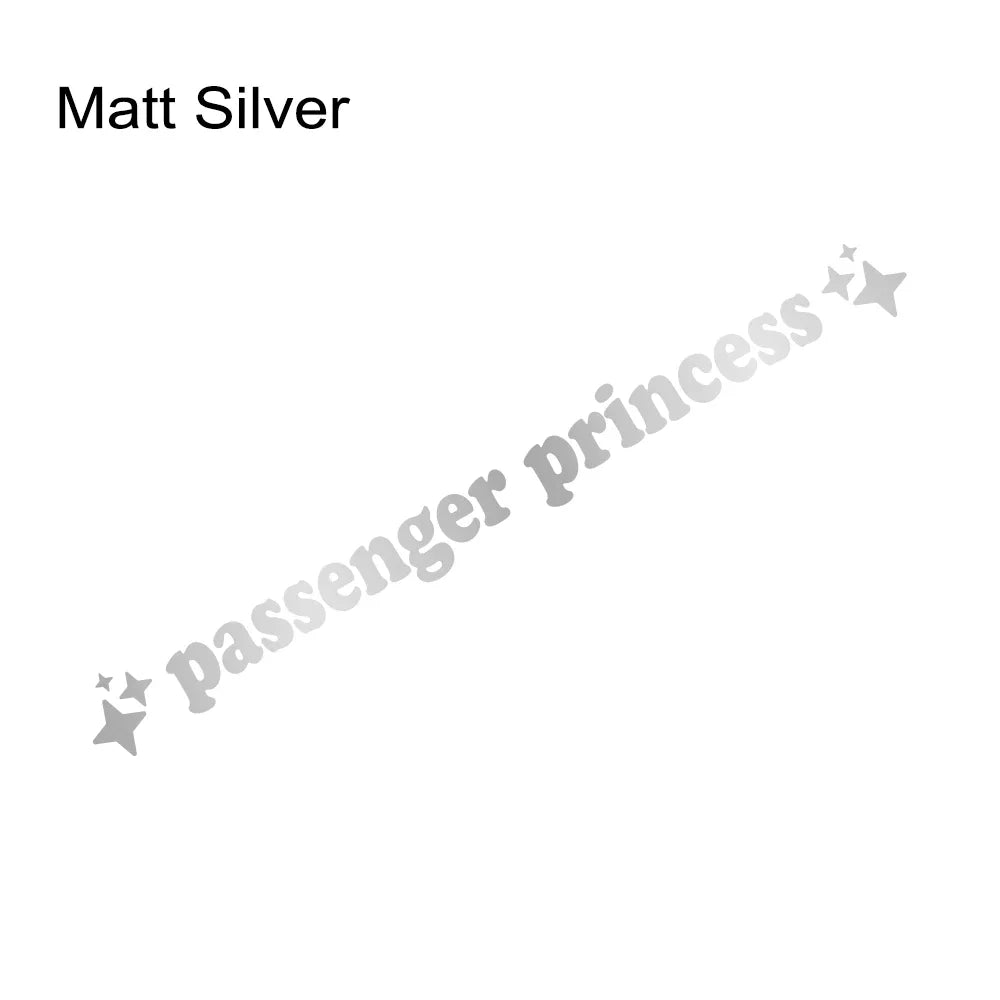 Auto stickers - Passenger Princess design voor persoonlijke uitstraling