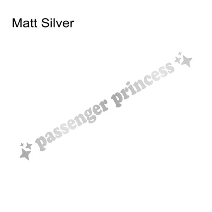 Auto stickers - Passenger Princess design voor persoonlijke uitstraling