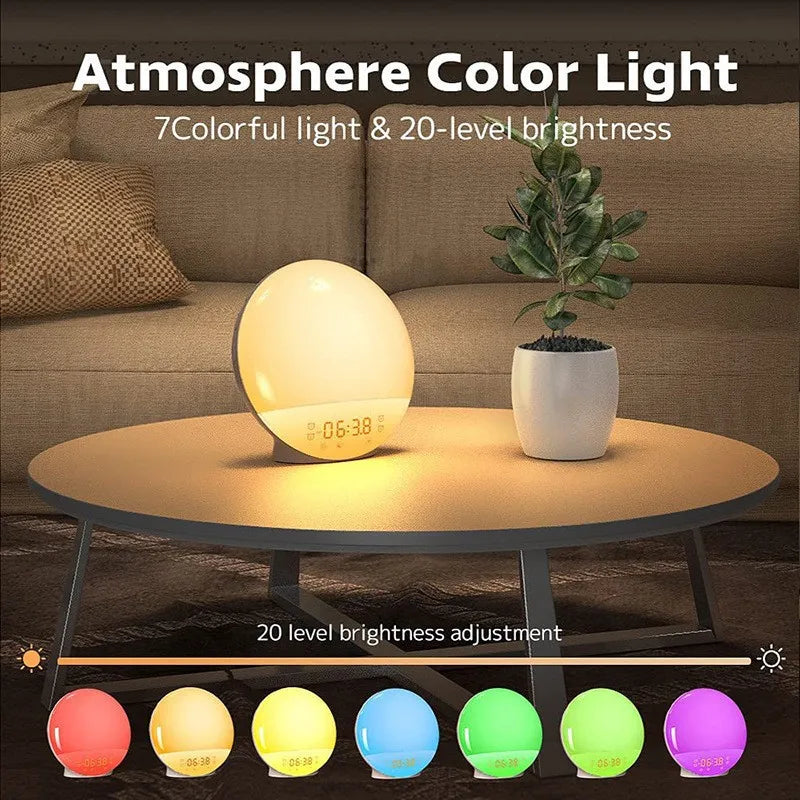 Wake up light met kleurtemperatuurinstelling – Van koel tot warm licht