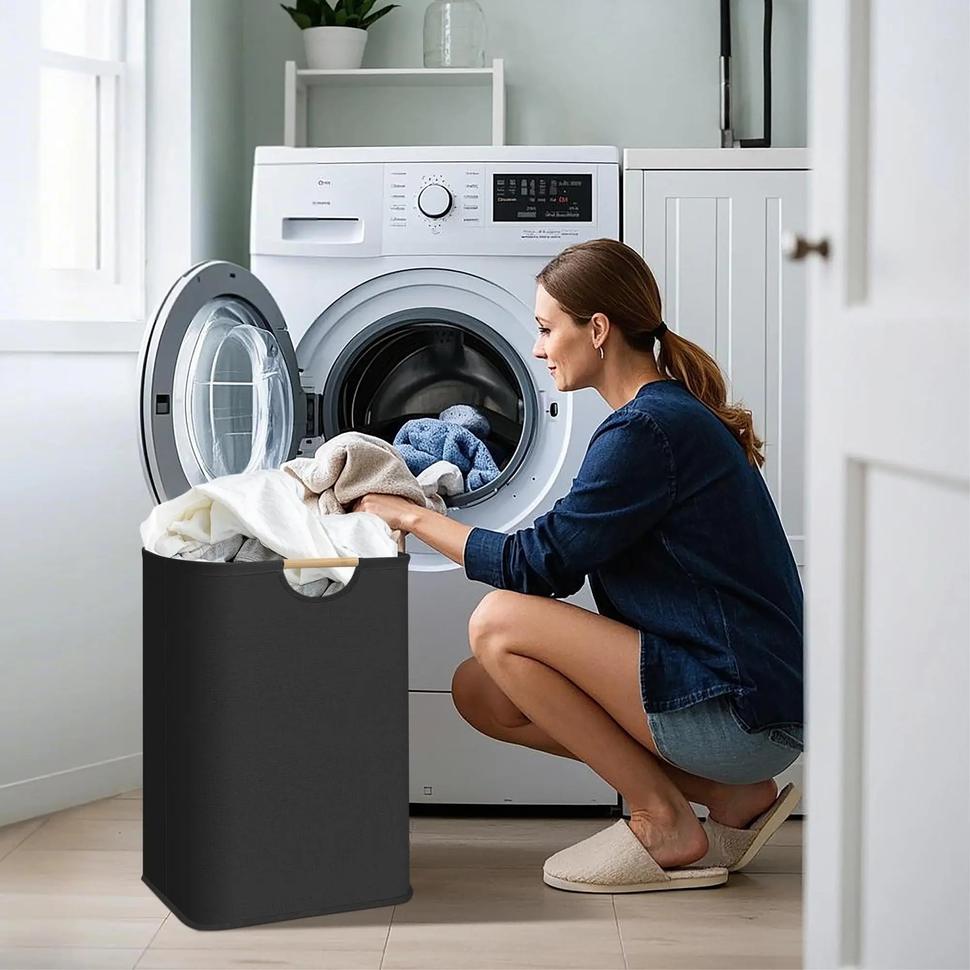 Xenos wasmand met zachte bekleding