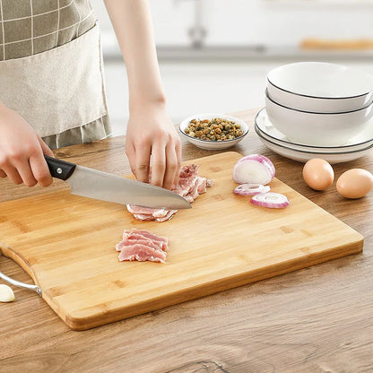 Houten snijplank met handvat voor eenvoudig gebruik