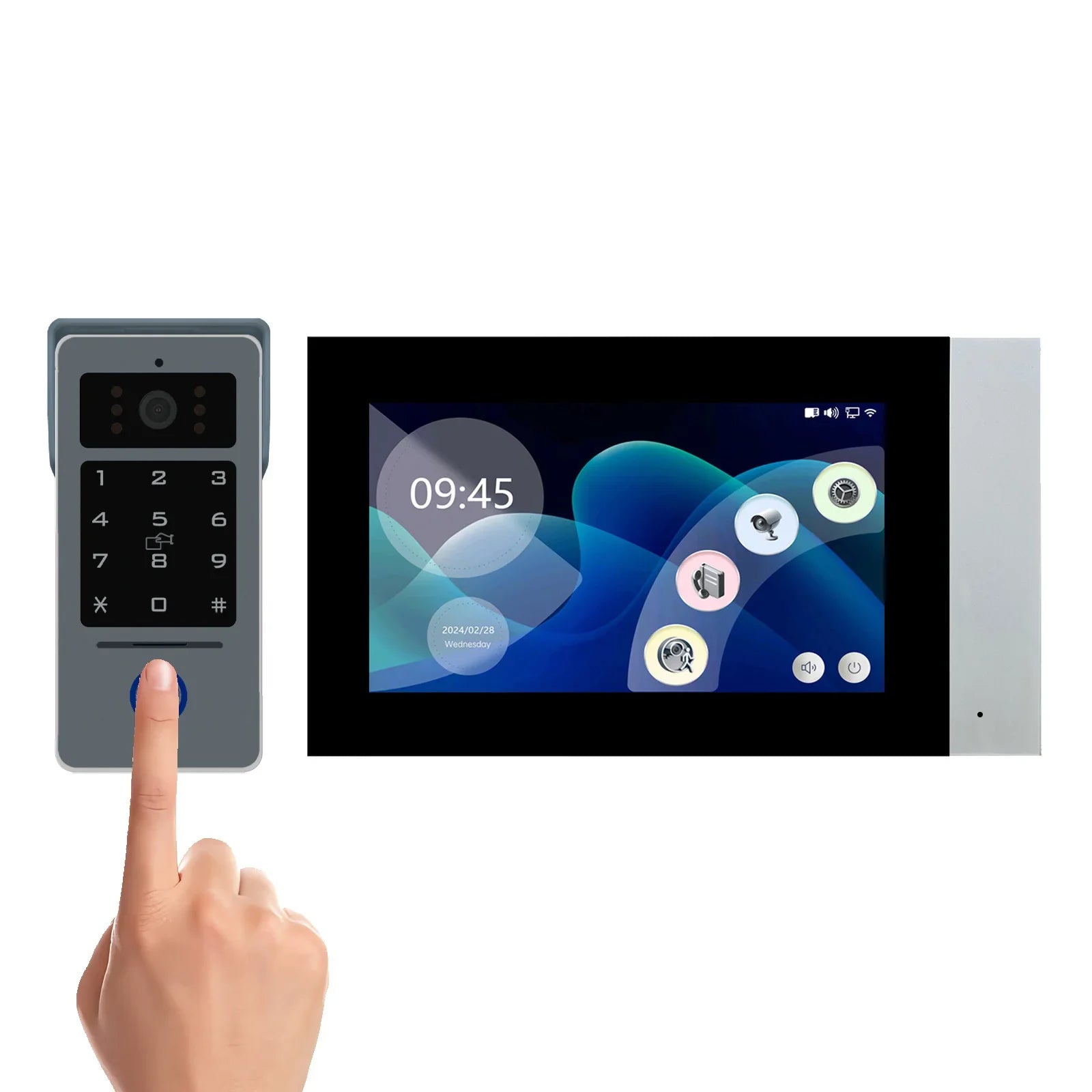Draadloze deurbel met camera en gratis app