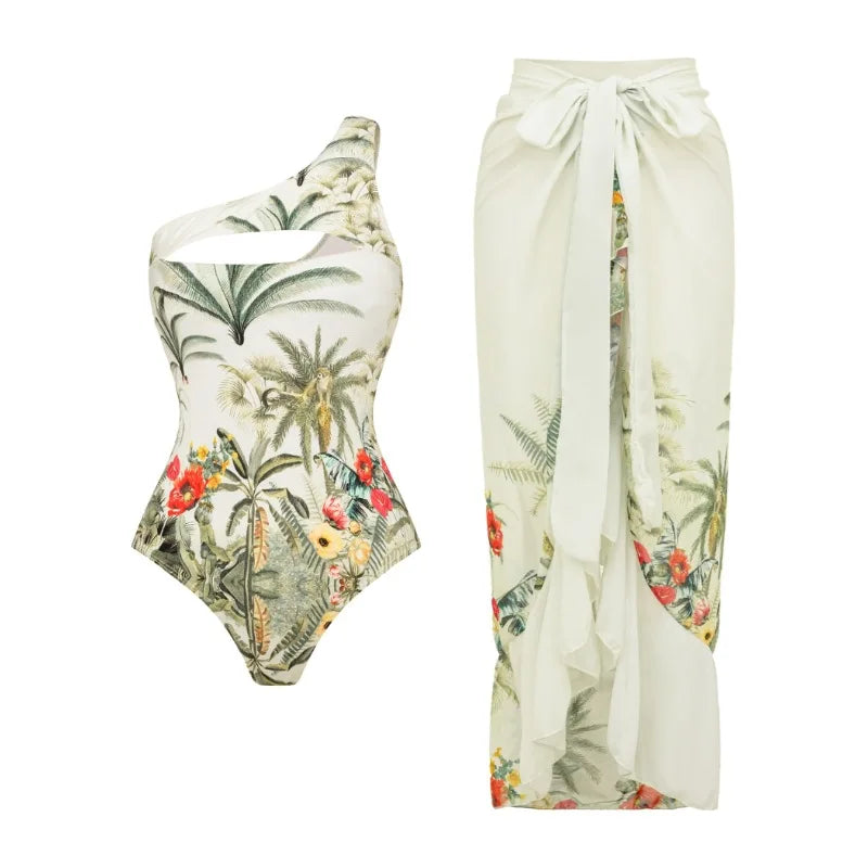 Badpak jurk met mesh details – Modern en luchtig