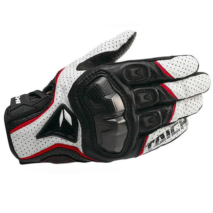 Motor handschoenen voor heren van leer