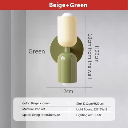 Wandlamp op batterijen met design kap – Voor decoratie en licht