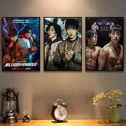 Set posters in botanische stijl