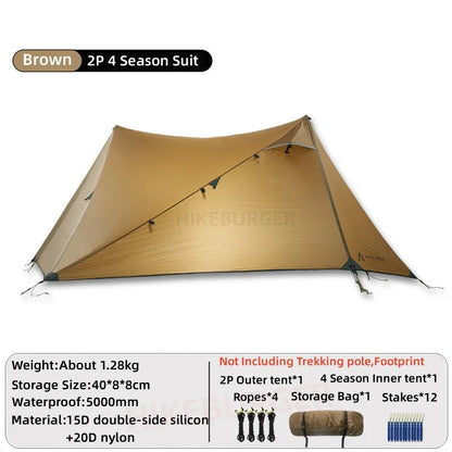 Camping tent voor weekendtrips – Licht en comfortabel