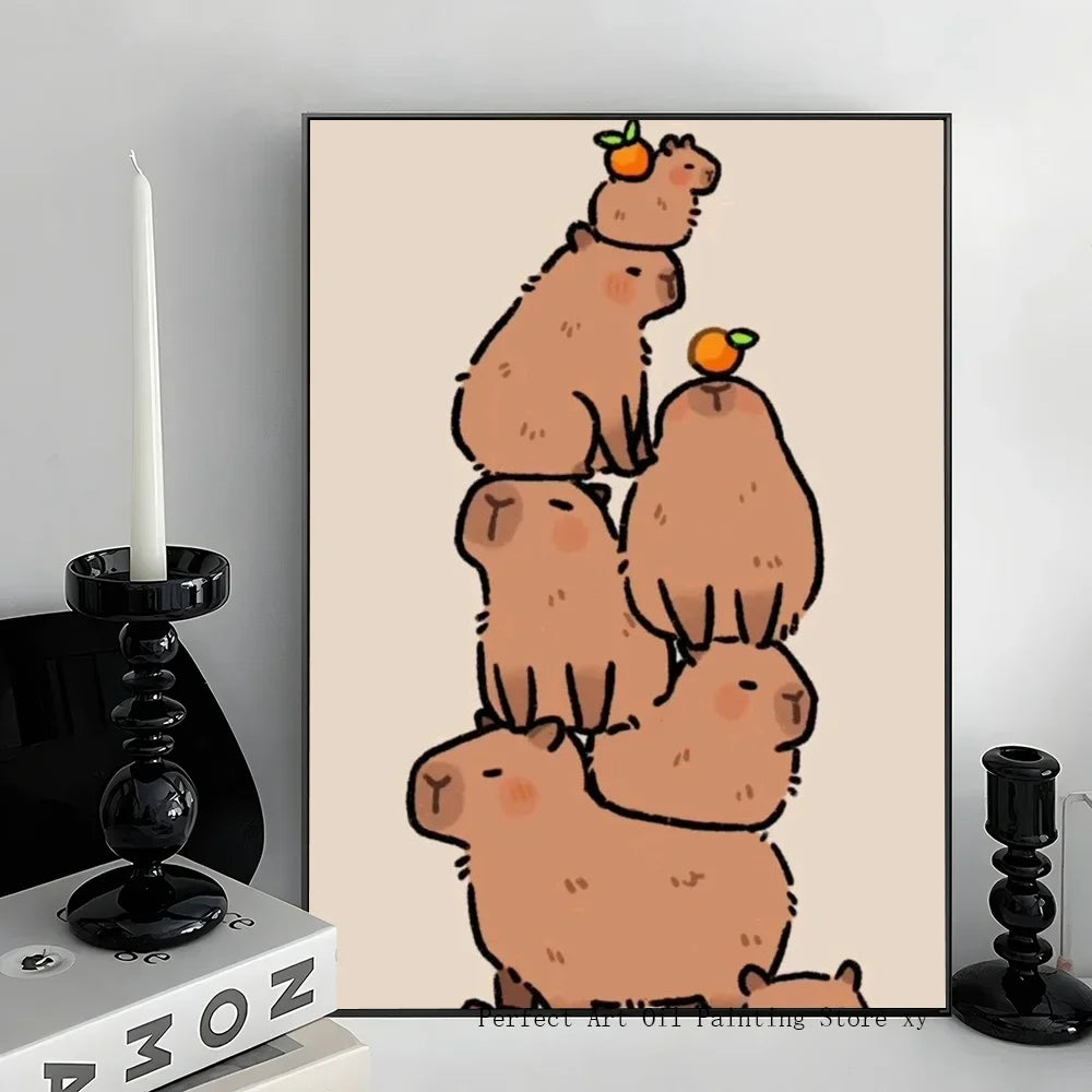 Poster van zeelandschap of duinen
