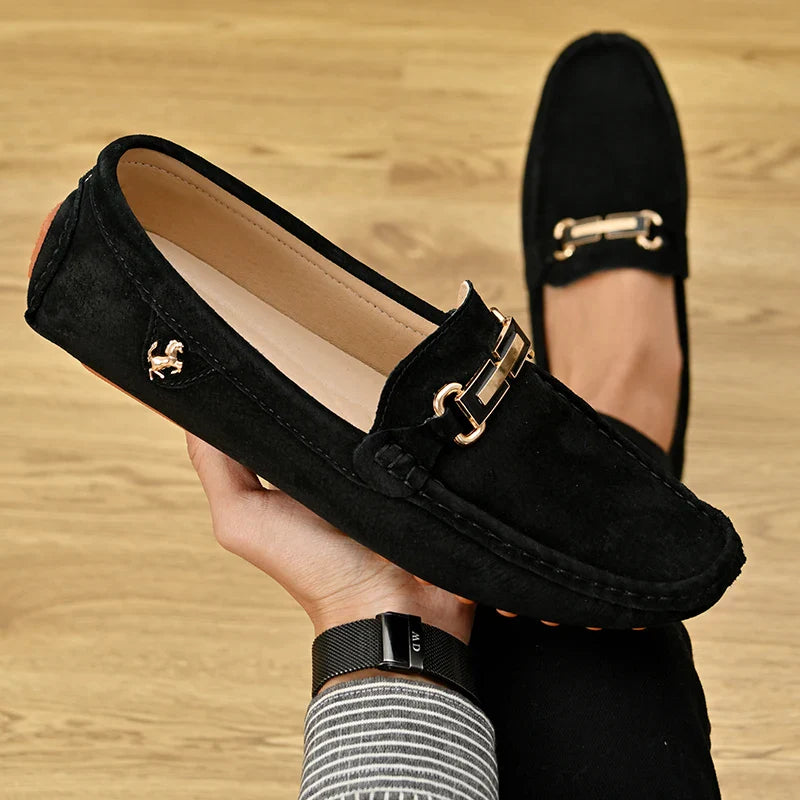 Elegante zomerschoenen voor heren in beige tint