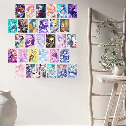 Poster met dieren in zachte kleuren