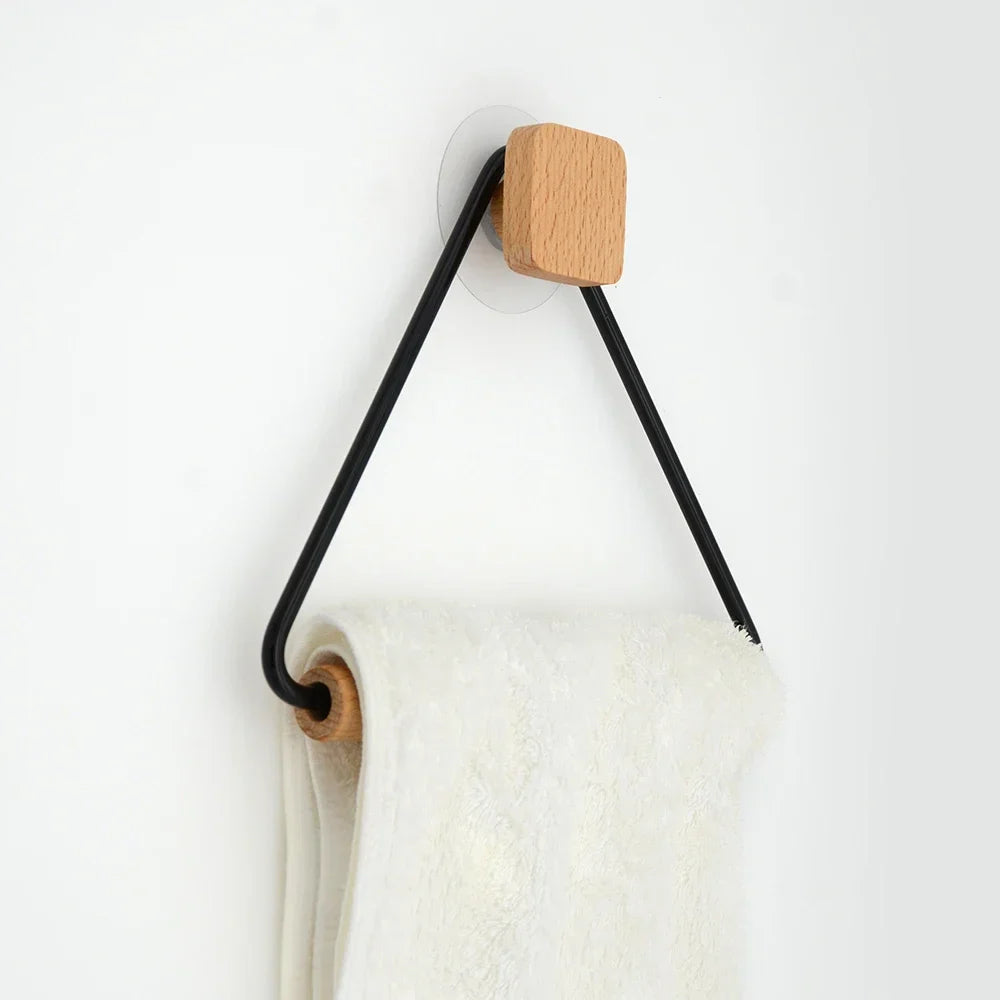 Wandgemonteerd handdoekrek met 3 stangen – Compact en functioneel