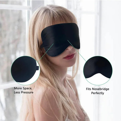 Slaapmasker met satijnen afwerking