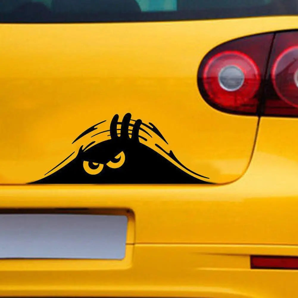 Auto stickers - Grappige kijker achterruit voor extra aandacht