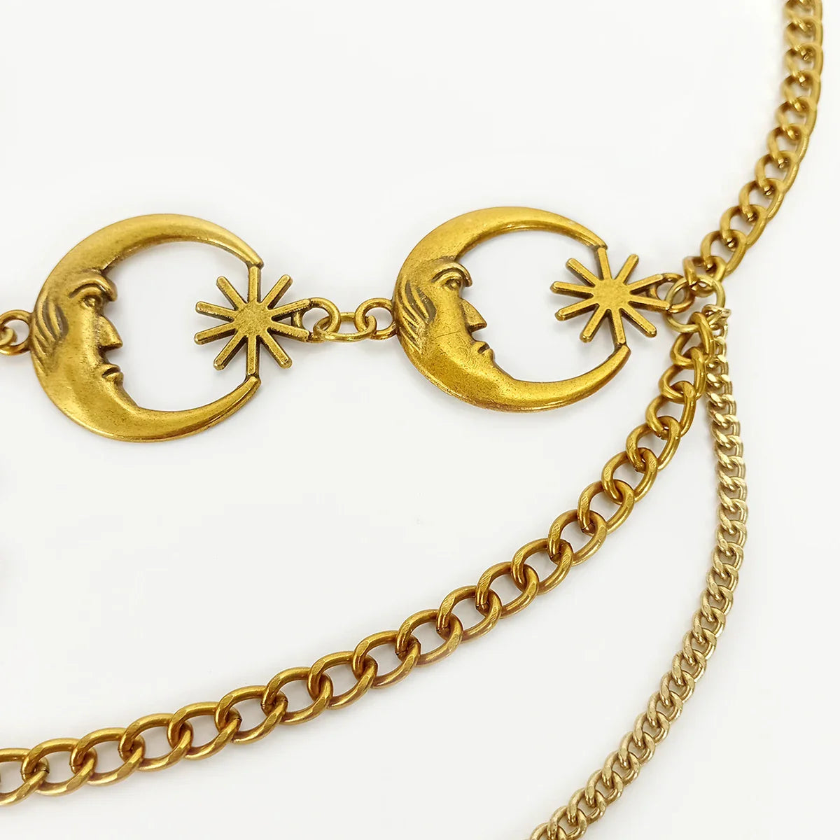 Riem met kettingeffect voor urban look