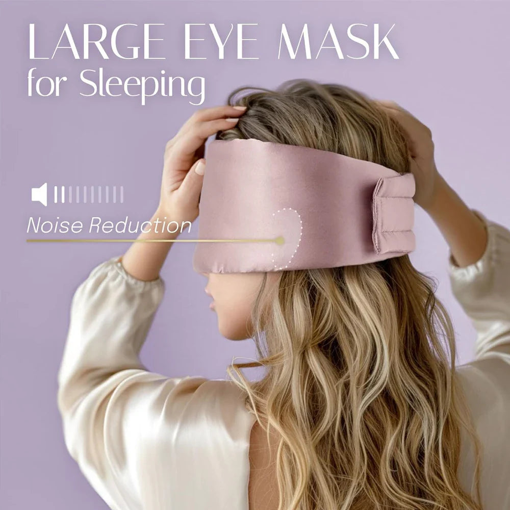 Luxe slaapmasker met zijde-afwerking