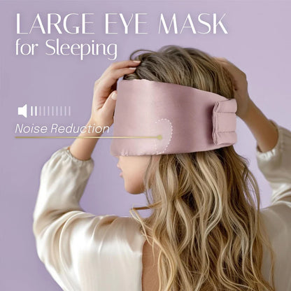 Luxe slaapmasker met zijde-afwerking