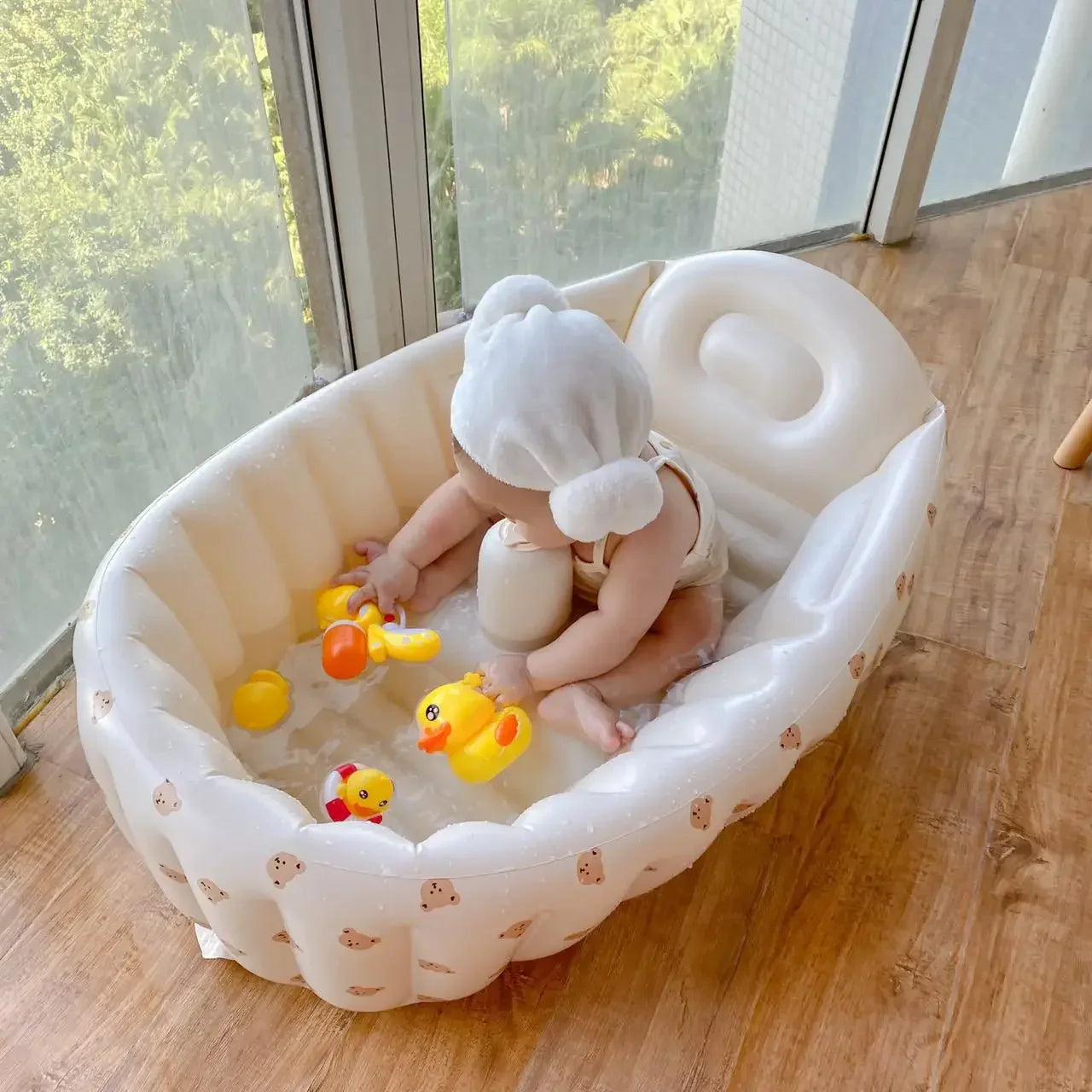 Babybadje Action licht en makkelijk te dragen