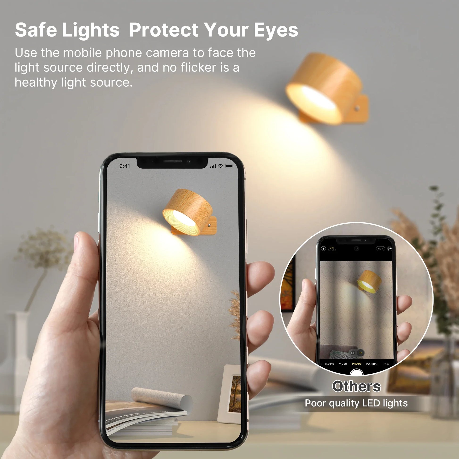 Opplakbare wandlamp op batterijen – Binnen seconden gemonteerd
