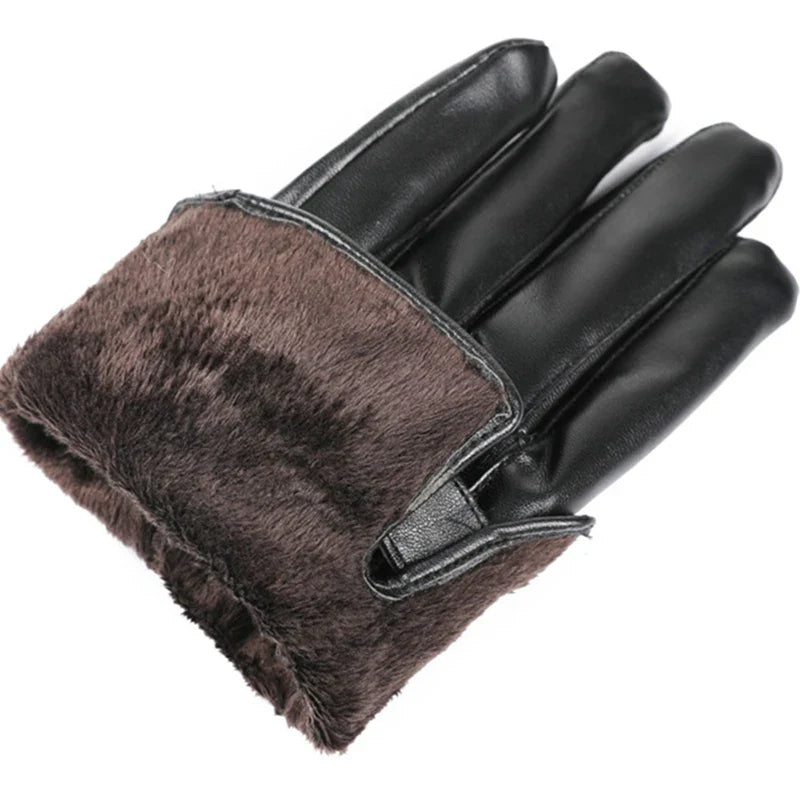 Klassiek design lederen heren handschoenen