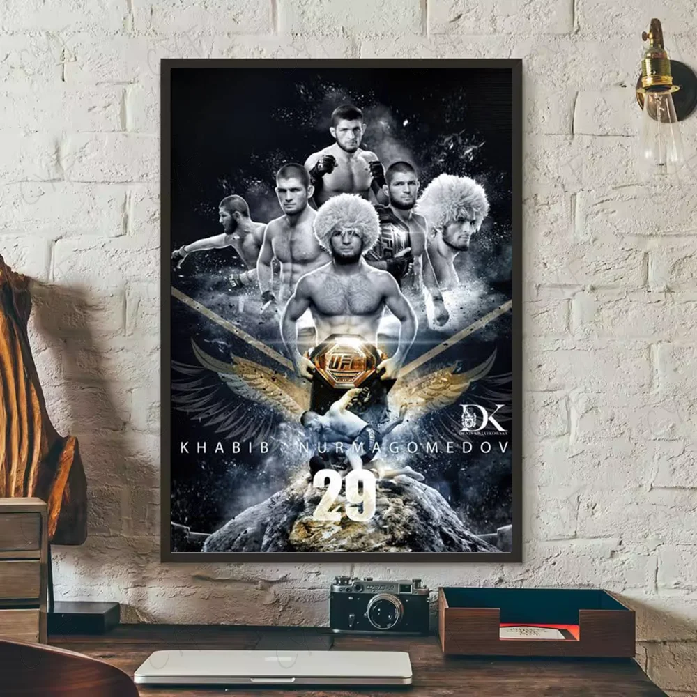 Wandposter met bloemen in vaas
