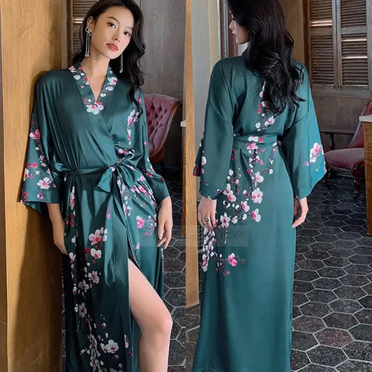 Elegante ochtendjas dames kant – Licht en stijlvol