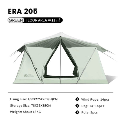 Pop up tent met regenhoes – Blijf droog tijdens regenbuien