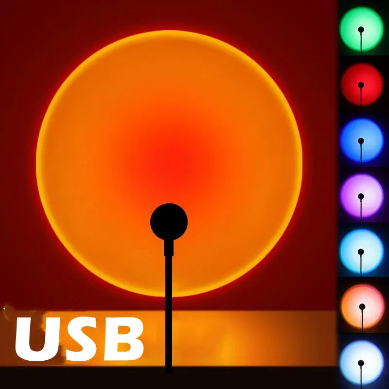 Minimalistische projector lamp met sterrenhemel