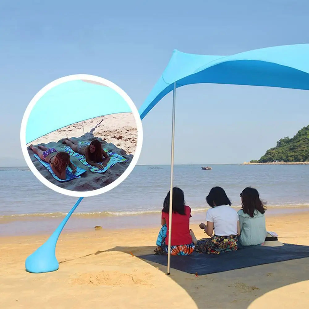 Pop-up tent Decathlon met scheerlijnen – Extra stevig
