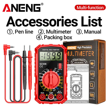 Multimeter voor meting van netspanning