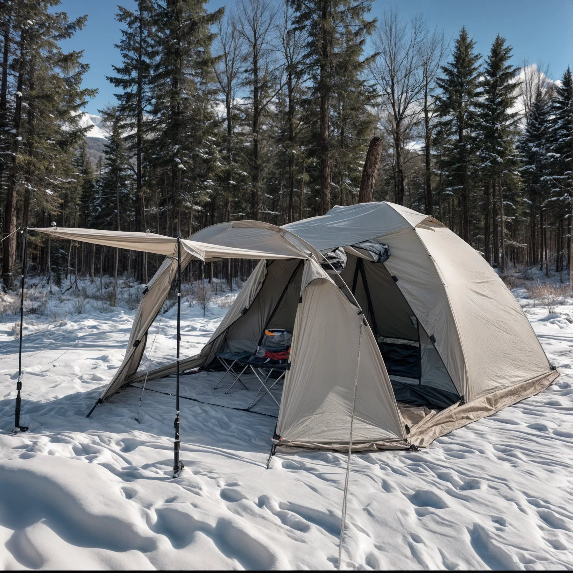 Camping tent met horren – Bescherming tegen muggen