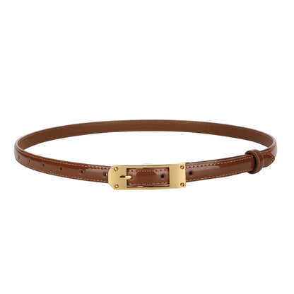 Minimalistische riem dames in neutrale tint
