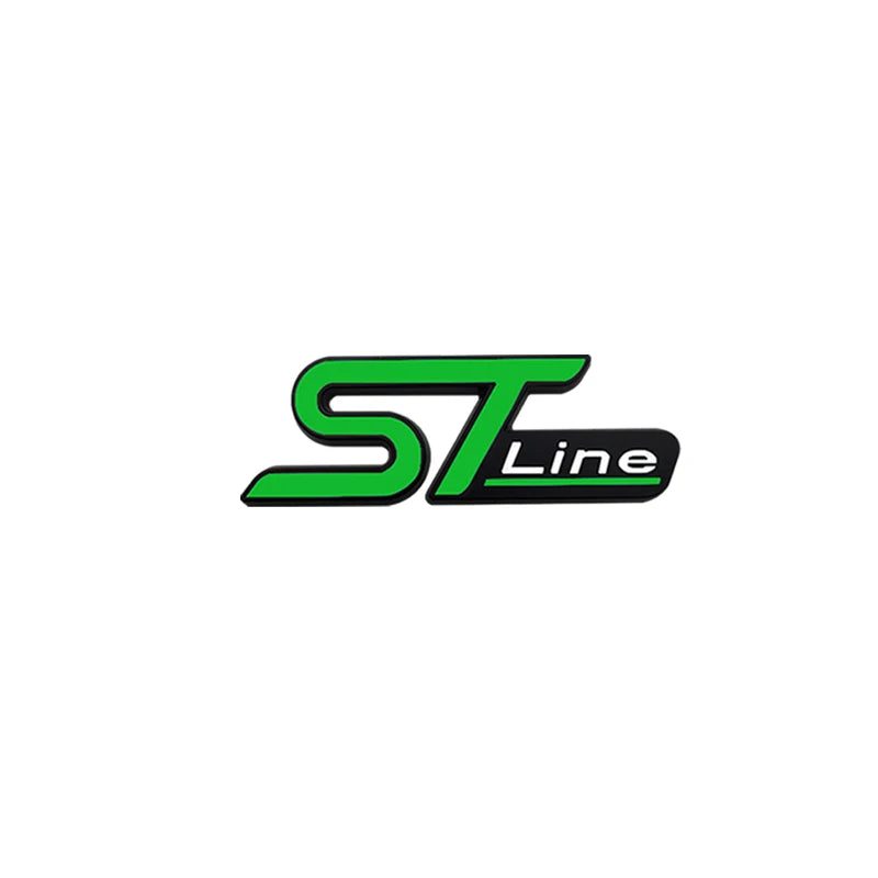 auto stickers - kleurrijke ST Line stickers voor unieke uitstraling