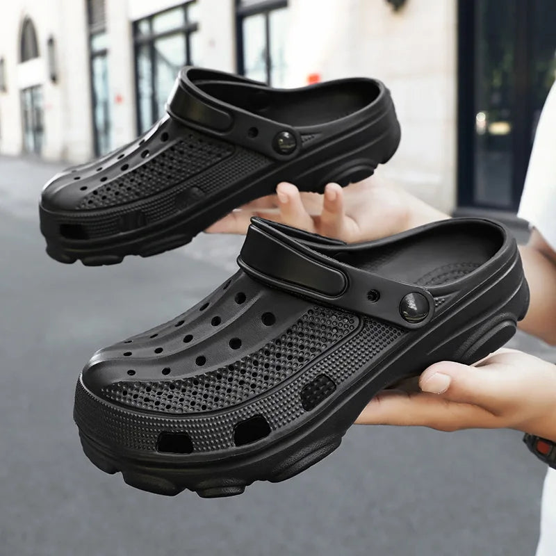Mesh slippers heren voor warme dagen