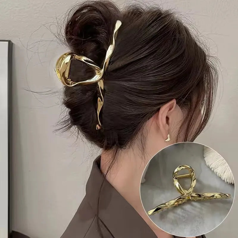 Gekleurde haarclips met retro uitstraling