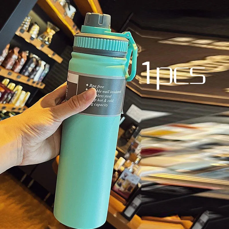 Thermosfles met trendy patroon – Fashionable en functioneel