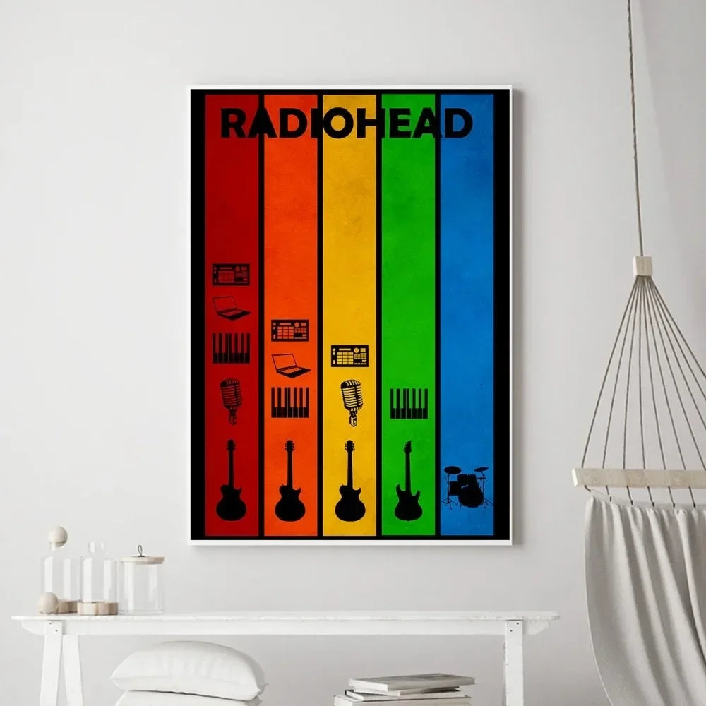 Abstracte poster in pasteltinten
