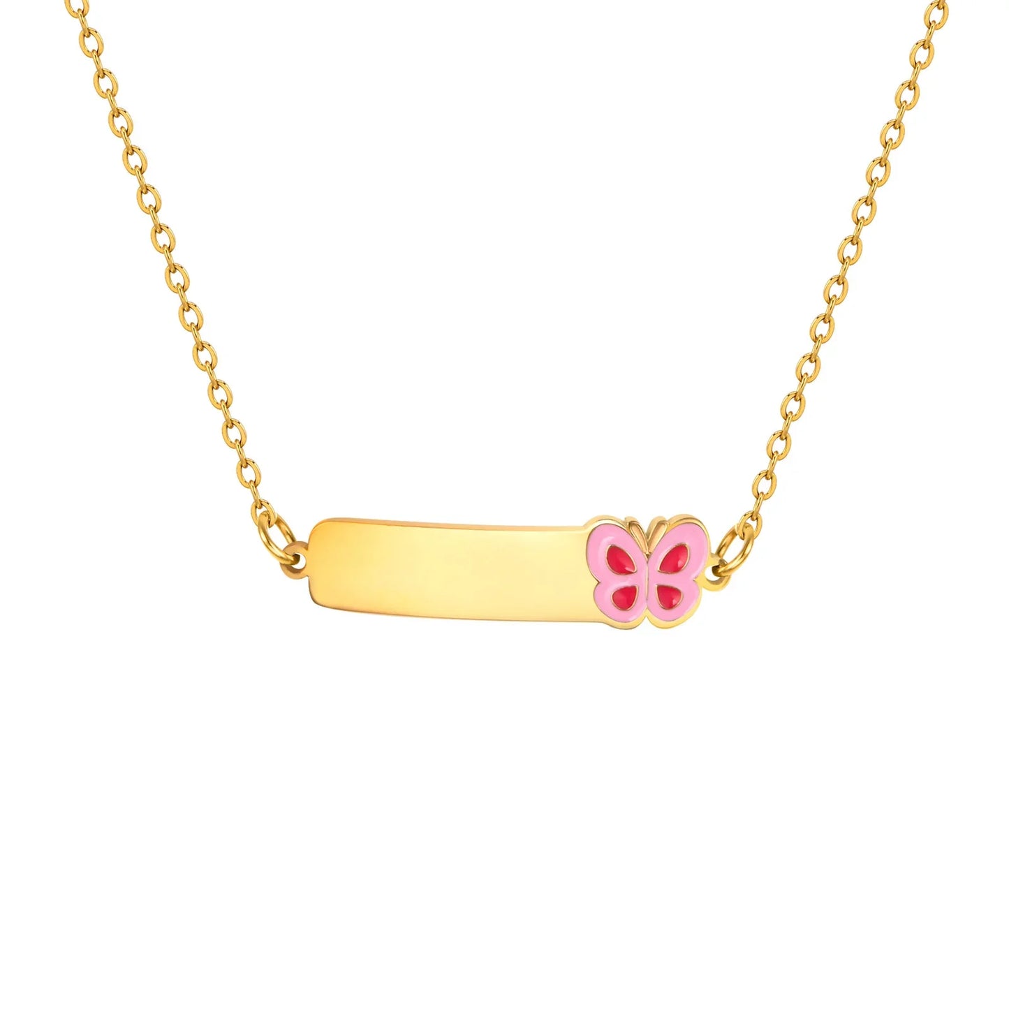 Ketting met gravure van coördinaten
