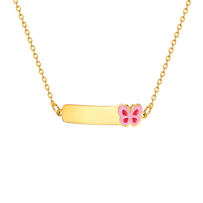 Ketting met gravure van coördinaten