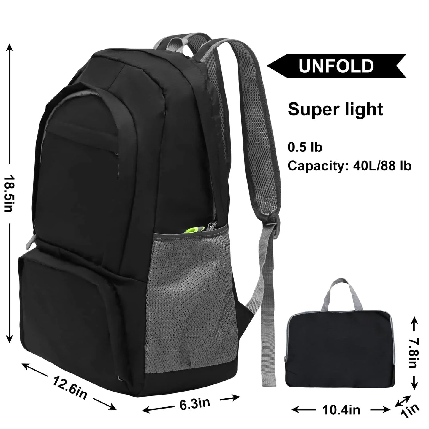 Rugzak handbagage met minimalistisch design