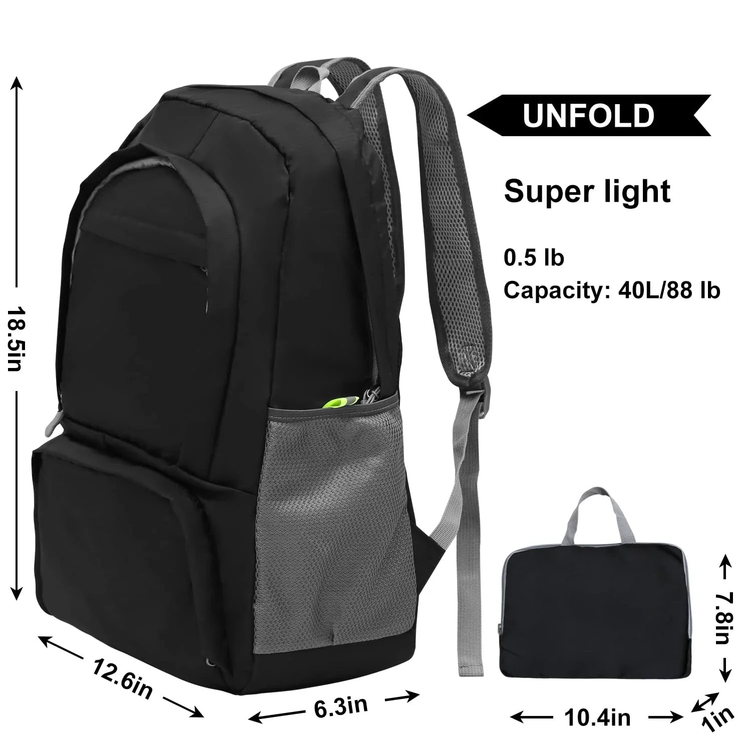 Rugzak handbagage met minimalistisch design