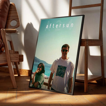 Posters in zwart houtframe ophangen