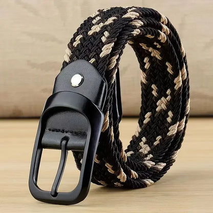 Riem van buffelleer voor heren met vintage look