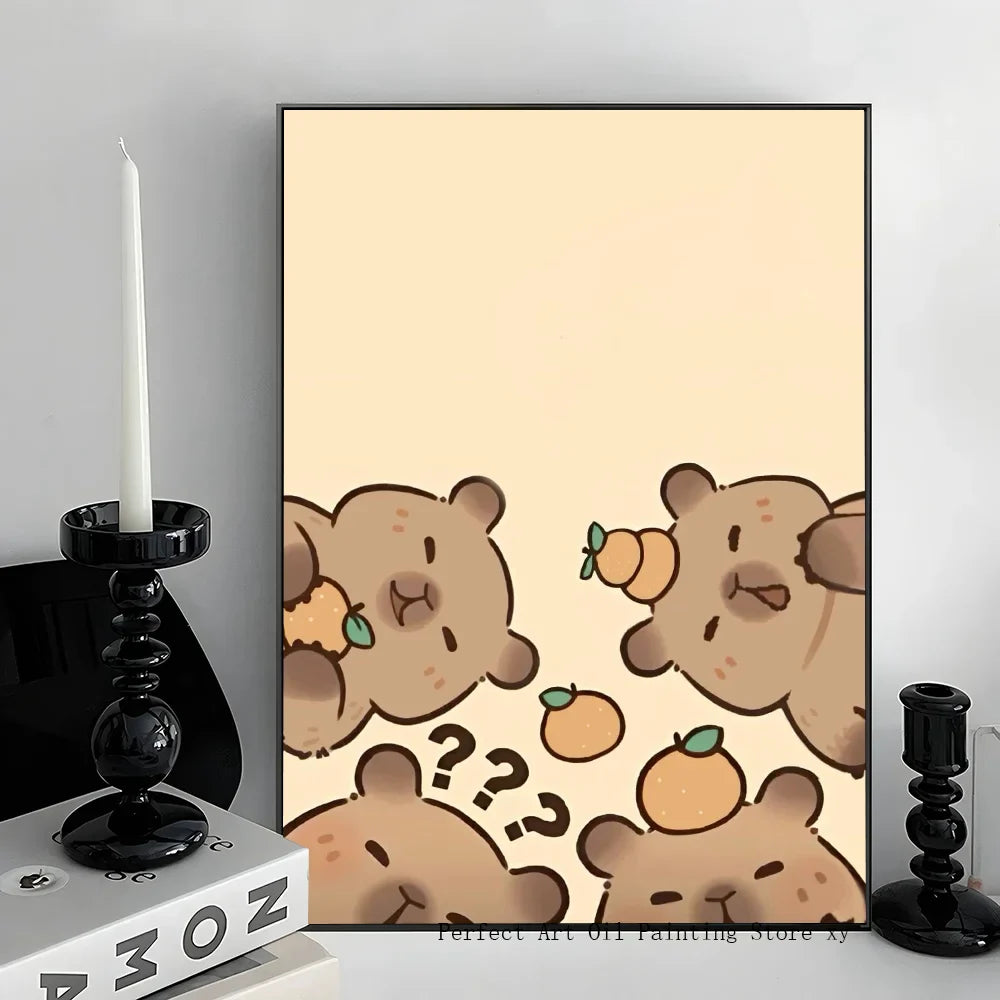 Grote poster voor boven het bed